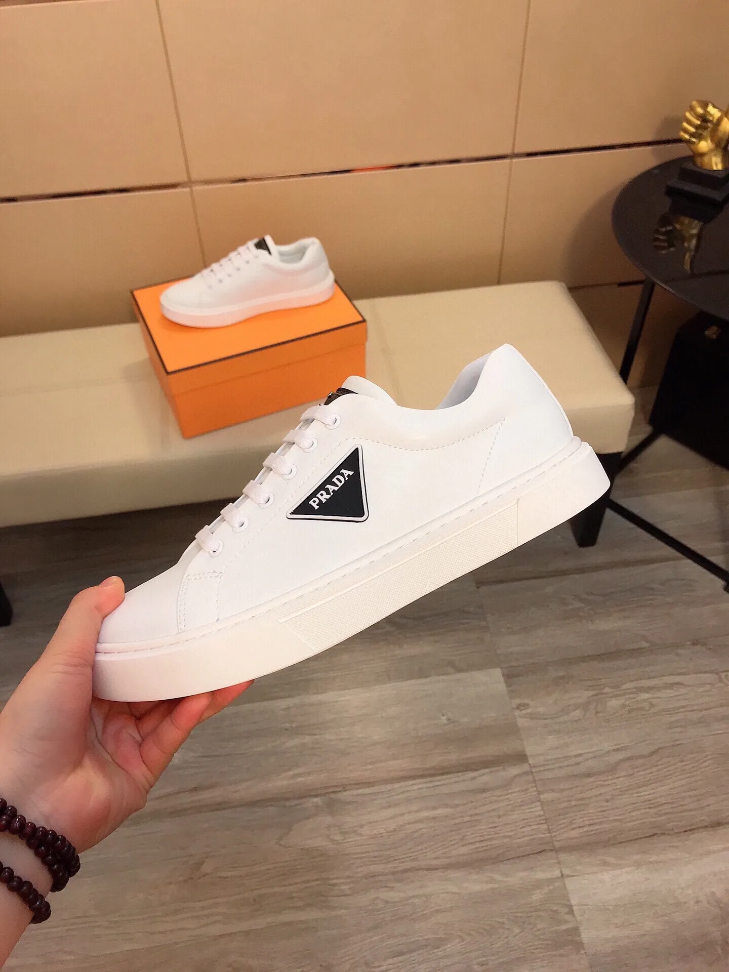 Ex-factory price 360🔥🆕Prada [Prada] latest casual and fashionable men's shoes👟hot style💥simple and elegant style, exclusive for trendy men. Unique latest brand elements👑, fashionable and generous, original imported cowhide fabric, genuine leather lining, super comfortable and wear-resistant outsole, classic model taken in kind, size: 38-44